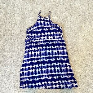 Purple tie dyed dress